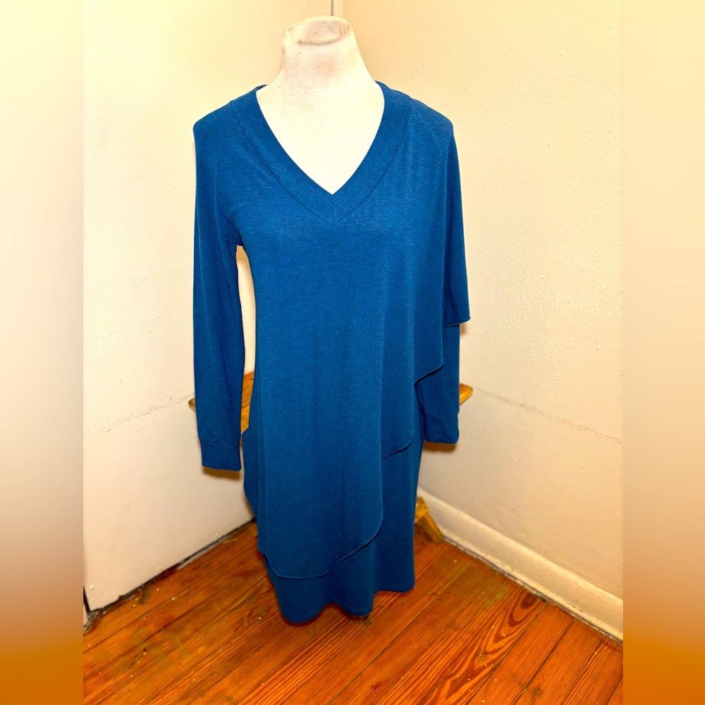 Soft Surroundings V Neck Draped Marla Dress